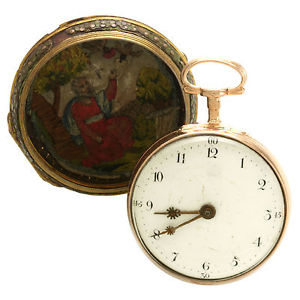 Antique Pair Case Verge Fusee Open Face Chatfield Pocket Watch CA1700