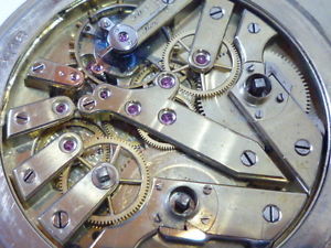 RARE 1/4 STEP SECOND TWO TRAIN HEAVY POCKET WATCH KEY WIND