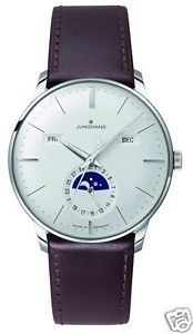 Auth JUNGHANS "Meister" 027/4200.01  SS x Leather Automatic, Men's watch