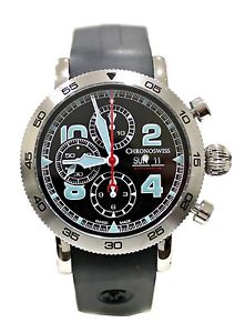 *jcr_m* CHRONOSWISS TIMEMASTER CHRONOGRAPH DAY DATE IN STEEL CH-9043 *100% NEW*