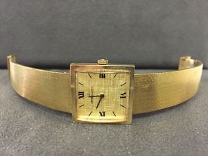 Vintage Universal Geneve 14k Yellow Gold Wrist Watch 1864