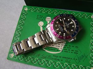 VINTAGE ROLEX GMT-MASTER 1675 2 BEZEL BLACK & PEPSI  YEAR 1968´s