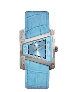 Krizia Women's OK0009DSLCLCLCL Triangle Diamond Blue Dial Blue Leather Watch