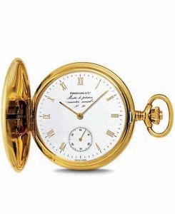 NEW EBERHARD & CO 18 KT. GOLD POCKET WATCH