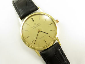 Vintage UNIVERSAL GENEVE GOLDEN SHADOW AUTOMATIC 18K SOLID GOLD ULTRA SLIM WATCH