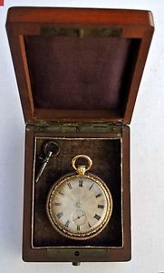 Vintage Vacheron Girod 18kyg dual case key wind antique 1820-30's  pocket watch