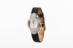 David Yurman $2,400 Sterling Silver & Pave Diamond Ribbon Band Small Watch