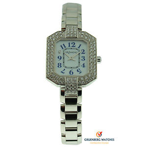 Delaneau 18k White Gold Louka Diamond Bracelet Watch