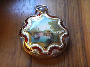 Verge Fusee 18k Gold Enamel Case only