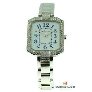 Delaneau 18k White Gold Louka Grande Diamond Bracelet Watch