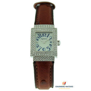 Delaneau 18k White Gold Bali Diamond Strap Watch