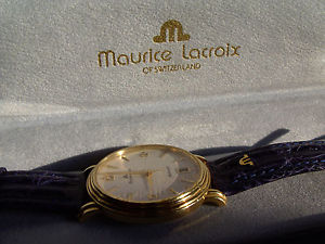 VERY RARE ALL GOLD 18CT MAURICE LACROIX  AUTOMATIC VERY BIG SIZE