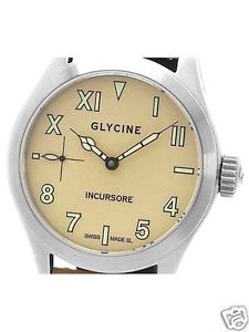 Auth GLYCINE "Incursore"  Hand-winding, Men's watch