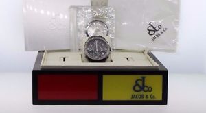 Jacob & Co. JC2 with 5 Time Zones, Date, Diamond Bezel, and Deployment Buckle