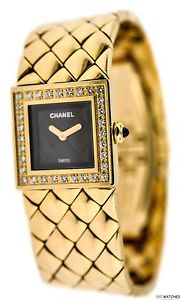 Chanel 18K Yellow Gold Original Diamonds Quartz Watch