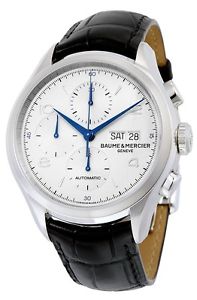 Baume and Mercier Clifton Chrongraph Leather Automatic Mens Watch M0A10123