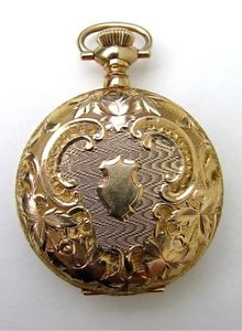 Vtg 1902 1900 Waltham Solid 14K Gold Ladies Pocket Watch WoW