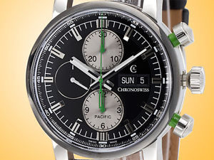 Chronoswiss Pacific Chronograph Stainless Steel Men's Watch Retail: $6,500