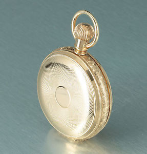 Mint condition Waltham 14K Solid Gold 147g Hunter Pocket Watch 1888