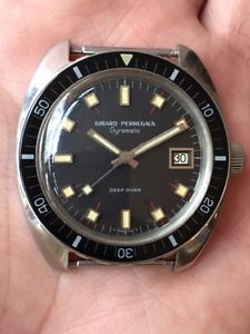 Vintage GP Girard Perregaux Gyromatic Deep Diver Watch ref. 9076B, EXCELLENT!