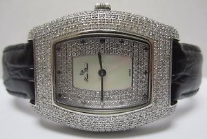 Lucien Piccard Women's Diamond Watch 5.00TCW 27075BK