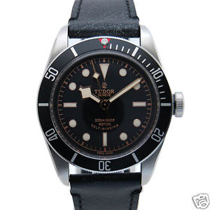 Auth TUDOR "Heritage Black Bay" 79220N SS x Leather Automatic, Men's watch