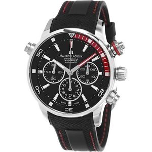 Maurice Lacroix Pontos S Chronograph Men's Black Dial Black Rubber Strap Swiss A image 1
