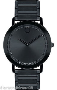 BRAND NEW MOVADO SAPPHIRE BLACK PVD STAINLESS STEEL MEN'S WATCH 0606882