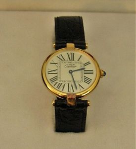 Cartier Ladies Quartz Watch 925 Silver Swiss Made NEW