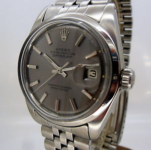 W0084 - ROLEX DATEJUST HOMBRE 1600 ACERO- ESFERA GRIS - MAN STAINLESS STEEL GRAY