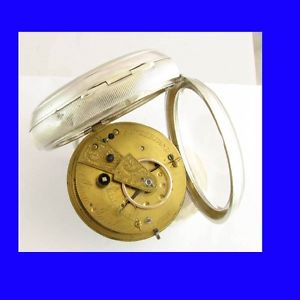 Stunning Jewish Silver Fusee Jacobs of  Sunderland Goliath Pocket Watch 1894