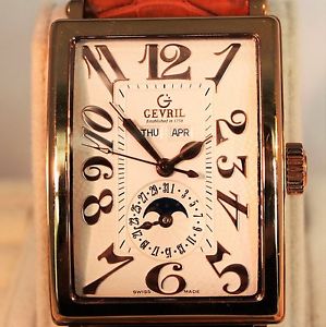 Gevril Men's 5151 Avenue of Americas Automatic 18Kt SOLID GOLD Moonphase
