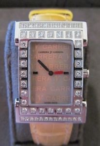 Vintage Carrera y Carrera Madrid Tempus Fugyt .63ctw Diamond Watch-MINT w/Mink!!