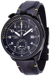 Hamilton Men's  Khaki Aviation Takeoff Auto Chrono  2 years authorized warranty image 1