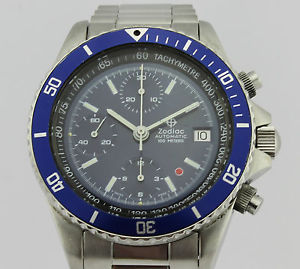 ZODIAC VINTAGE RED DOT DIVERS CHRONOGRAPH REF: 406.24.38 FROM 1990-1995