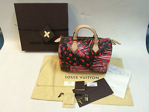 New Boxed Louis Vuitton Speedy 30 Monogram Jungle Dots Canvas M41983