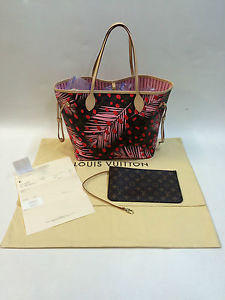 New Louis Vuitton Neverfull MM Monogram Jungle Dots Handbag M41979