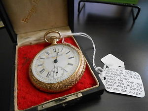 1907 Antique Rail Road 14k Elgin Nat Watch Company 18s 21-Jewels Serial 13476304