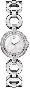 Ladies Movado Timepiece with Mother of Pearl Dial and Diamonds Style 0606265