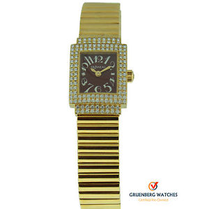 Delaneau 18k Yellow Gold Bali Diamond Strap Watch