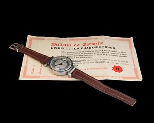 EXTREMELY RARE VINTAGE NIVREL CHRONOGRAPH WITH ORIGINAL PAPERS (CIRCA 1930)