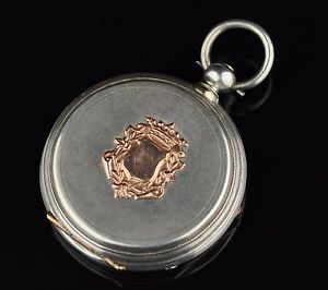Russian KAZAN Antique 84 Silver Pocket watch , gold,  - Ф.С. Козлов