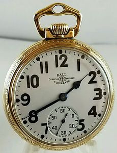 Rare 16s Hamilton ball 23j 998 pocket watch