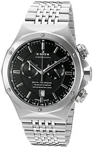 Edox Men's 10108 3 NIN Delfin Analog Display Swiss Quartz Silver Watch