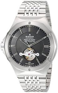 Edox Men's 85024 3M NIN Delfin Analog Display Swiss Automatic Silver Watch