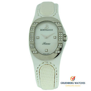 Bertolucci Stainless Steel Serena Diamond Strap Watch Retail $3,950