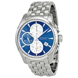 Hamilton Jazzmaster Blue Dial SS Chronograph Automatic Men's Watch H32596141