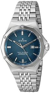 Edox Women's 54004 3M BUIN Delfin Analog Display Swiss Quartz Silver Watch