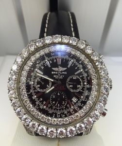 Iced Out "Breitling Bentley" Edición Especial Reloj 252 Diamantes 16 Quilates