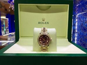 Ladies 18K Presidential Rolex Oyster Perpetual DateJust Watch